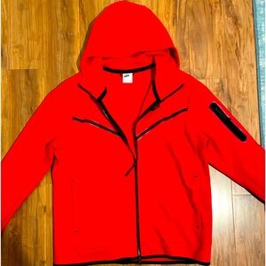 Red Nike Tech Fleece (Large)